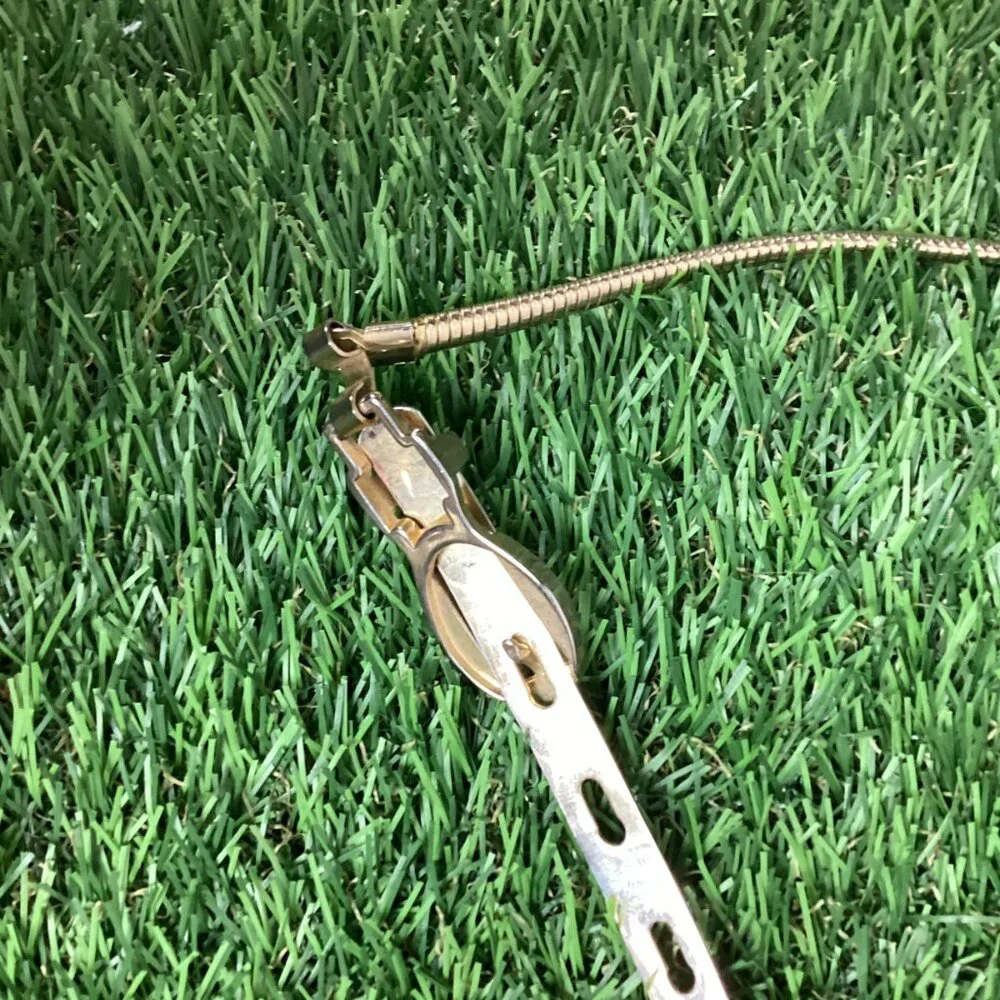 Vintage Gold Thing Belt w/ Hook Buckle S 27